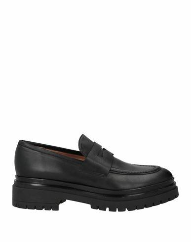 J. a.p. Jose Antonio Pereira Woman Loafers Black Calfskin Cover