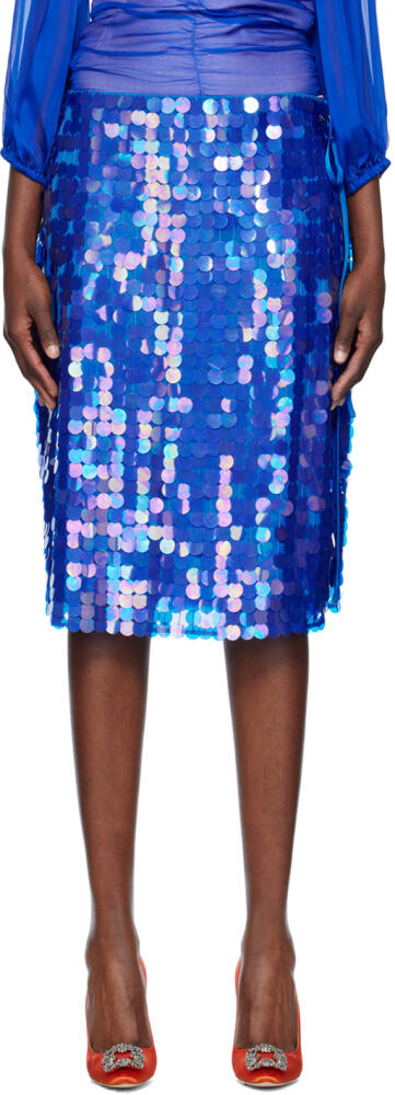 Saks Potts Blue Marna Midi Skirt Cover