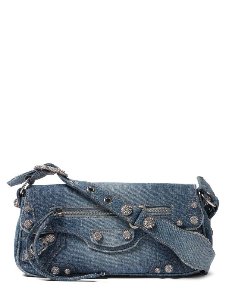 BALENCIAGA Small Le Cagole Sling Denim Bag Cover