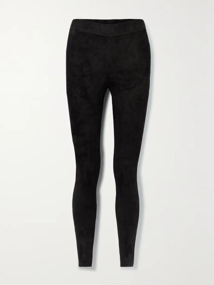 Joseph - Stretch-suede Leggings - Black Cover