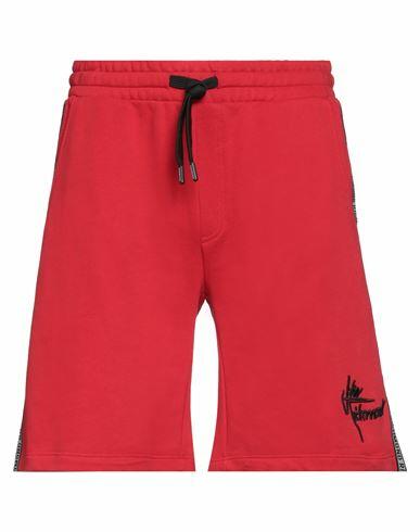 John Richmond Man Shorts & Bermuda Shorts Red Cotton Cover