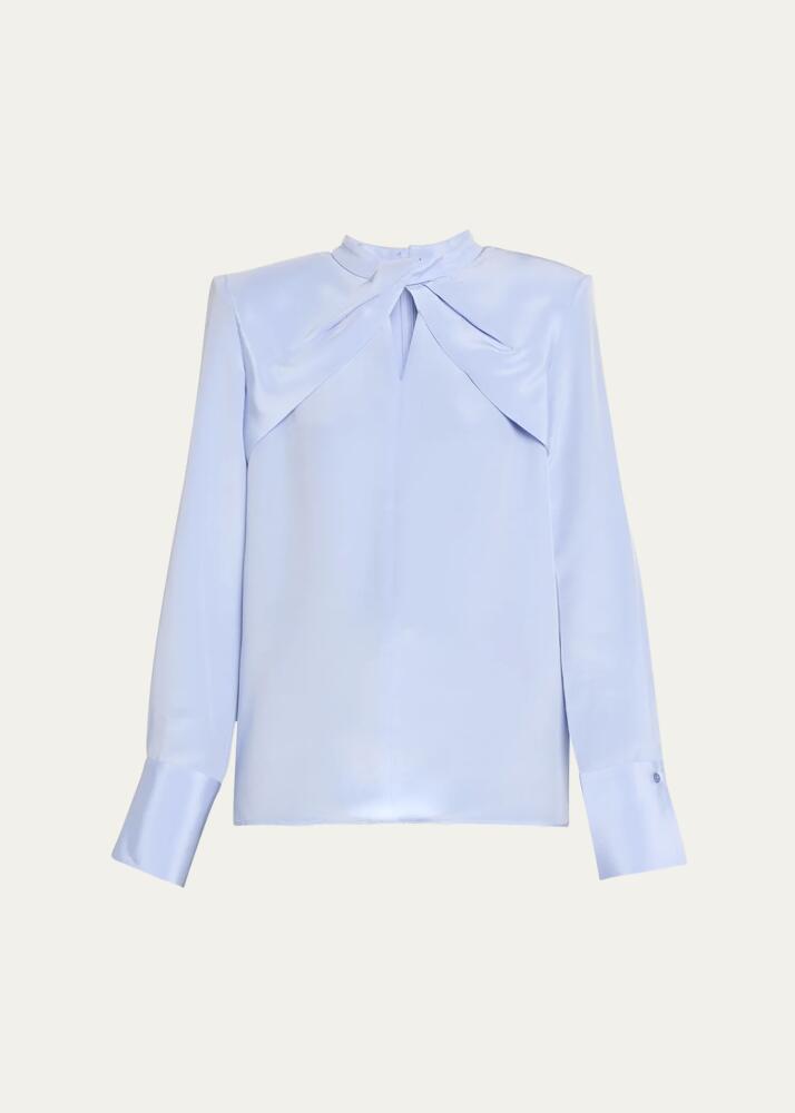 Roland Mouret Twist Cutout Silk Top Cover