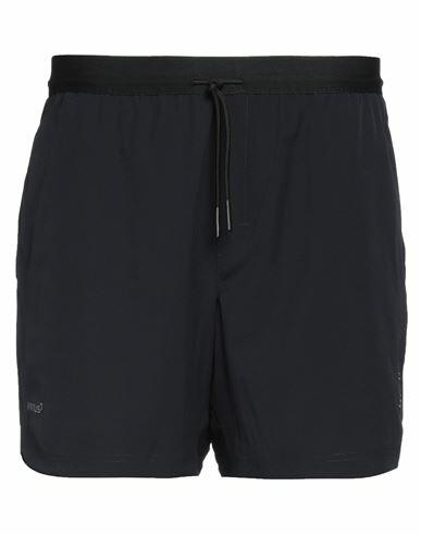 Ea7 Man Shorts & Bermuda Shorts Midnight blue Polyester, Elastane Cover