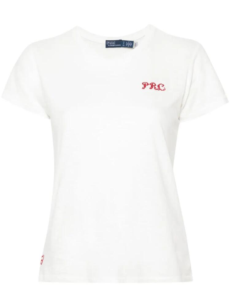 Polo Ralph Lauren logo-embroidered cotton T-shirt - White Cover