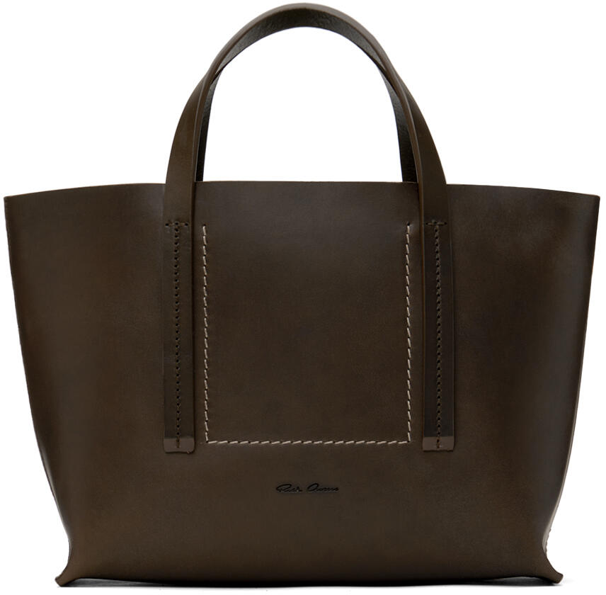 Rick Owens Brown Porterville Mini Shopper Tote Cover