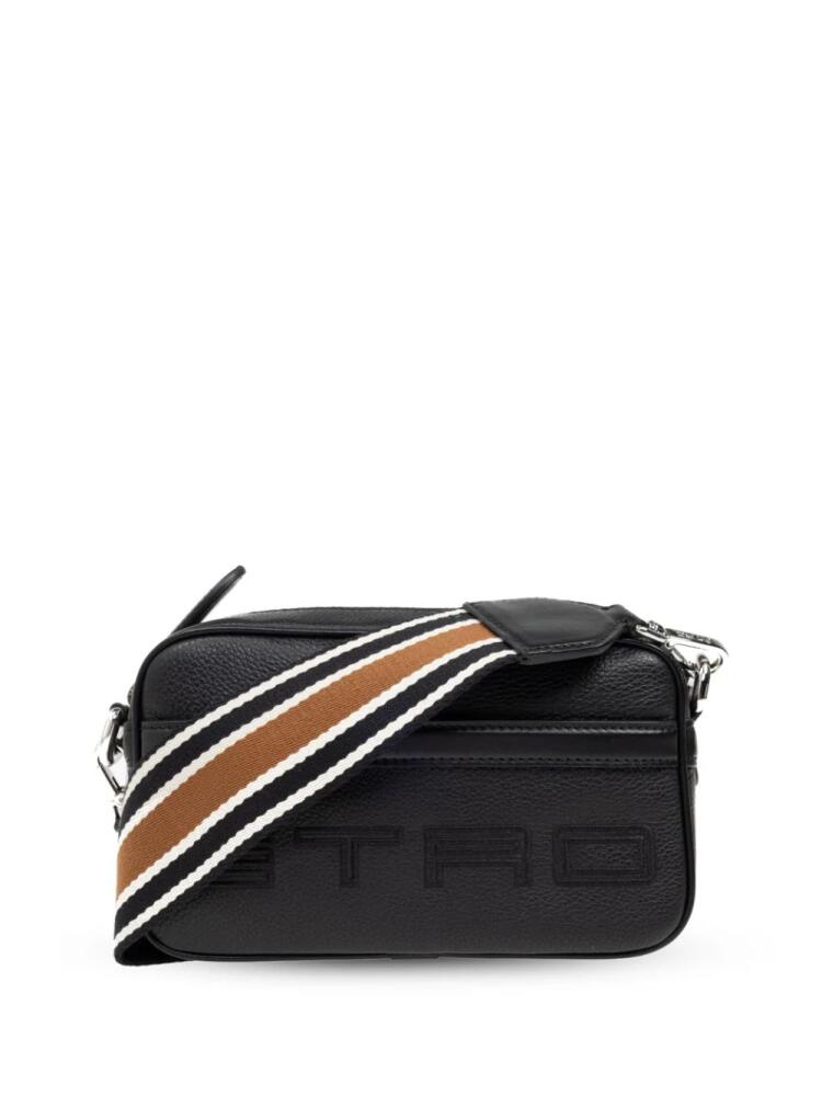 ETRO logo-print leather crossbody bag - Black Cover