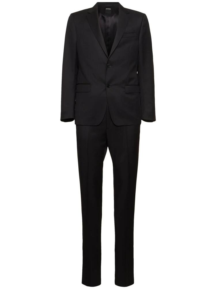 ZEGNA Wool & Mohair Tailored Suit Cover