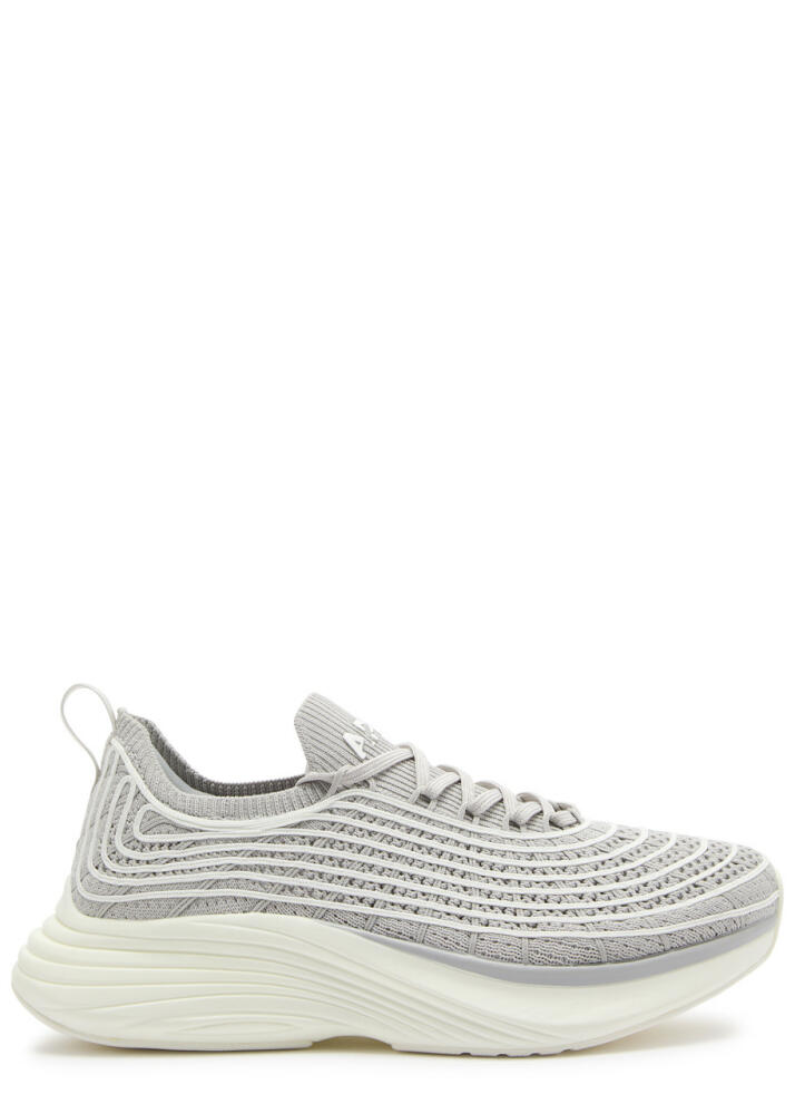 Athletic Propulsion Labs Techloom Zipline Knitted Sneakers - Grey Cover