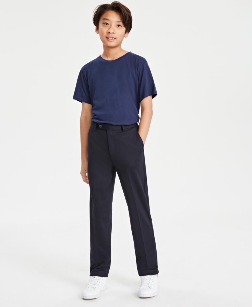 Michael Kors Big Boys Knit Stretch Dress Pant - Navy Cover