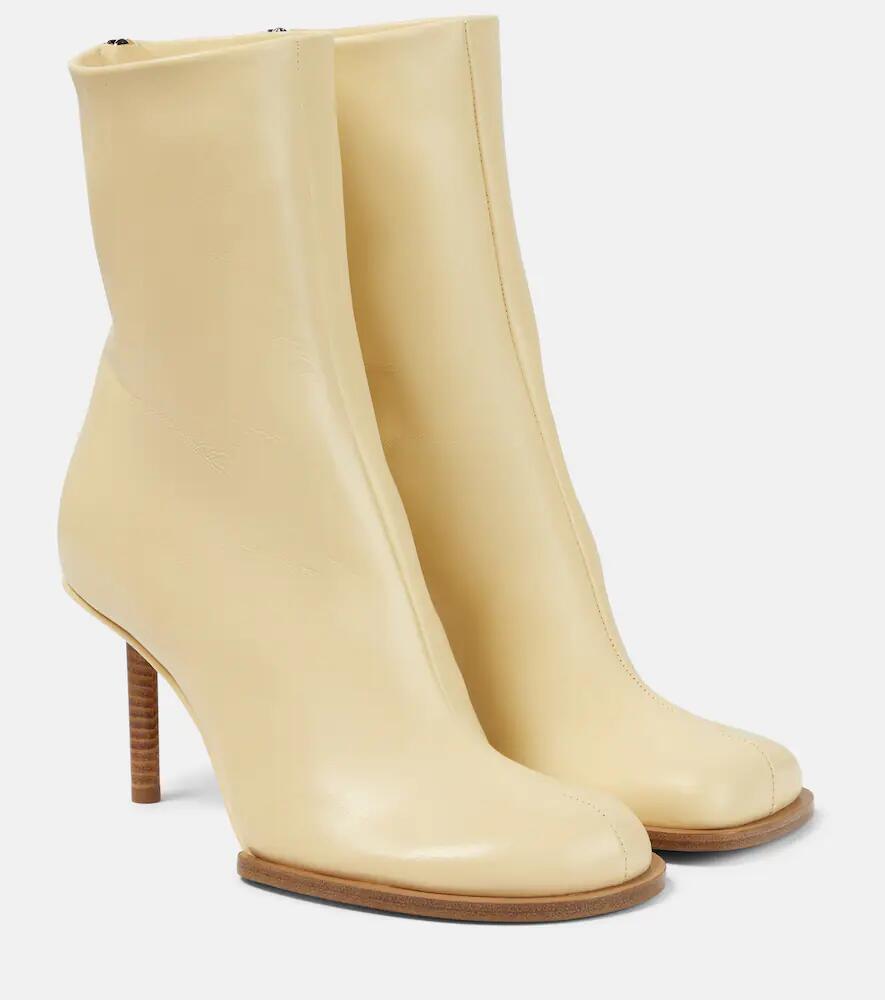 Jacquemus Les Bottines Rond Carré leather ankle boots Cover