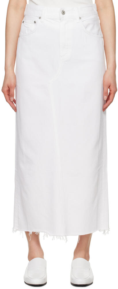 Citizens of Humanity Off-White Circolo Denim Maxi Skirt Cover