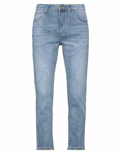 Take-two Man Jeans Blue Cotton, Polyester, Elastane Cover