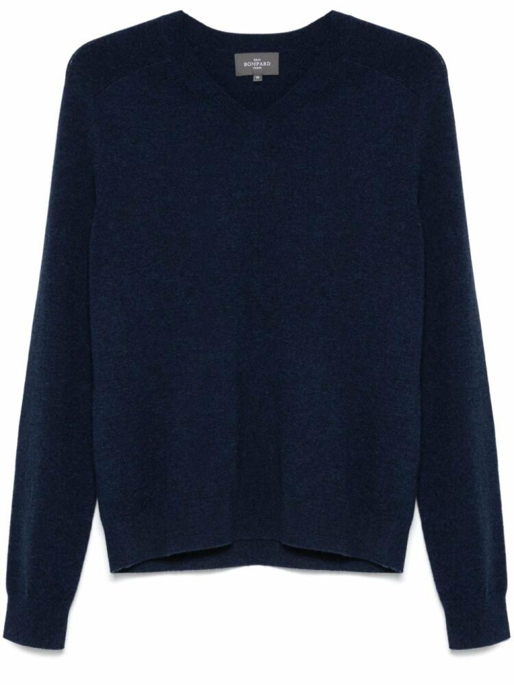 Eric Bompard V-neck hammer-sleeve jumper - Blue Cover