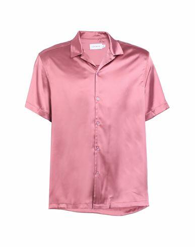 Topman Man Shirt Pastel pink Polyester, Elastane Cover