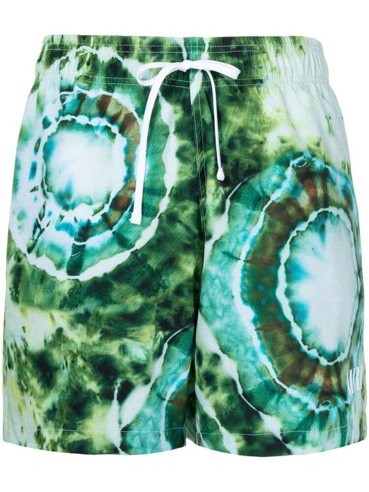 AMIRI tie-dye drawstring swim shorts - Green Cover