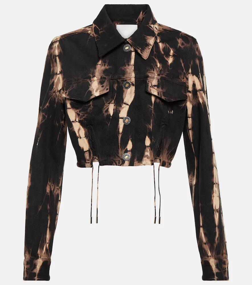 Dion Lee Tie-dye cropped denim jacket Cover