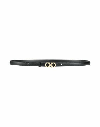 Ferragamo Woman Belt Black Calfskin Cover