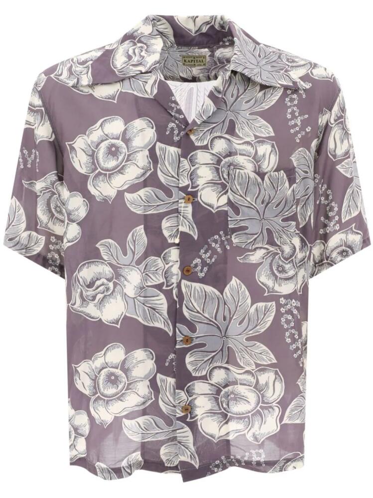 KAPITAL Zephyr Anemone floral-print shirt - Grey Cover