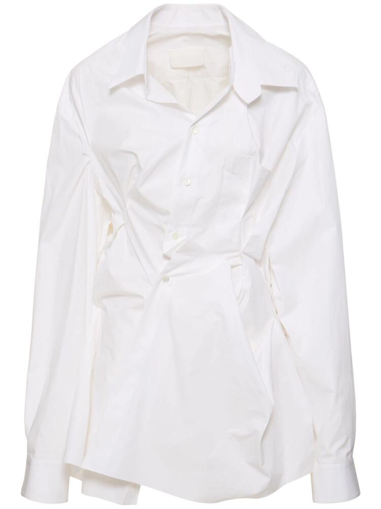 MAISON MARGIELA Crinkled Cotton Poplin Shirt Cover