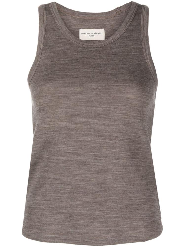 Officine Generale sleeveless wool-blend top - Neutrals Cover