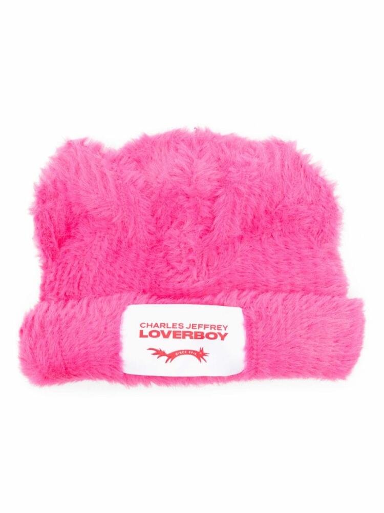 Charles Jeffrey Loverboy Fluffy Chunky Ears beanie - Pink Cover