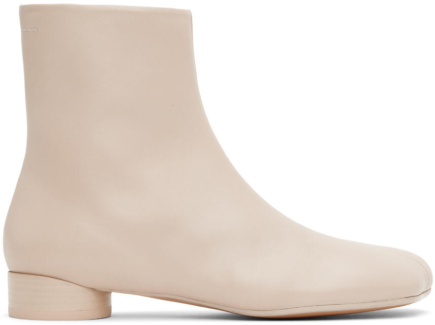 MM6 Maison Margiela Pink Anatomic Ankle Boots Cover