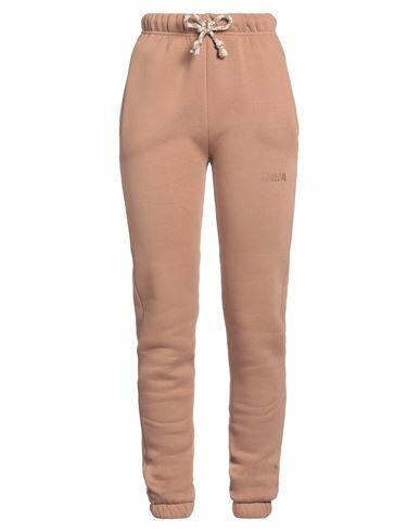 Berna Woman Pants Camel Cotton, Polyester Cover