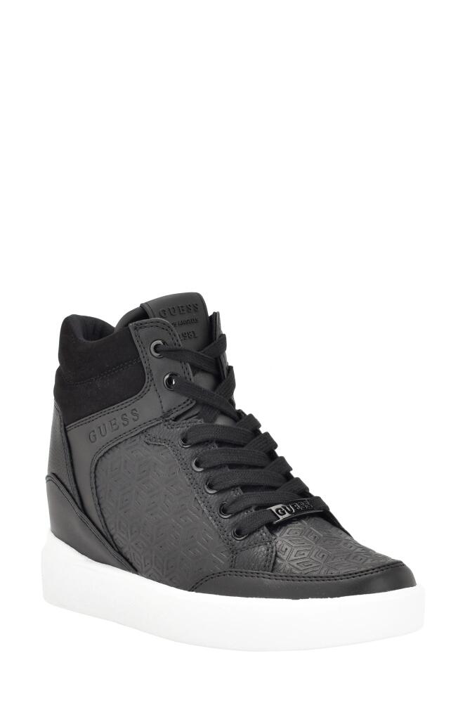 GUESS Blairin Wedge Sneaker in Black Cover