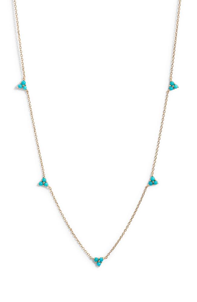 Anzie Cleo Turquoise Station Necklace Cover