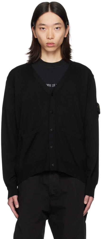 Stone Island Black Patch Cardigan Cover