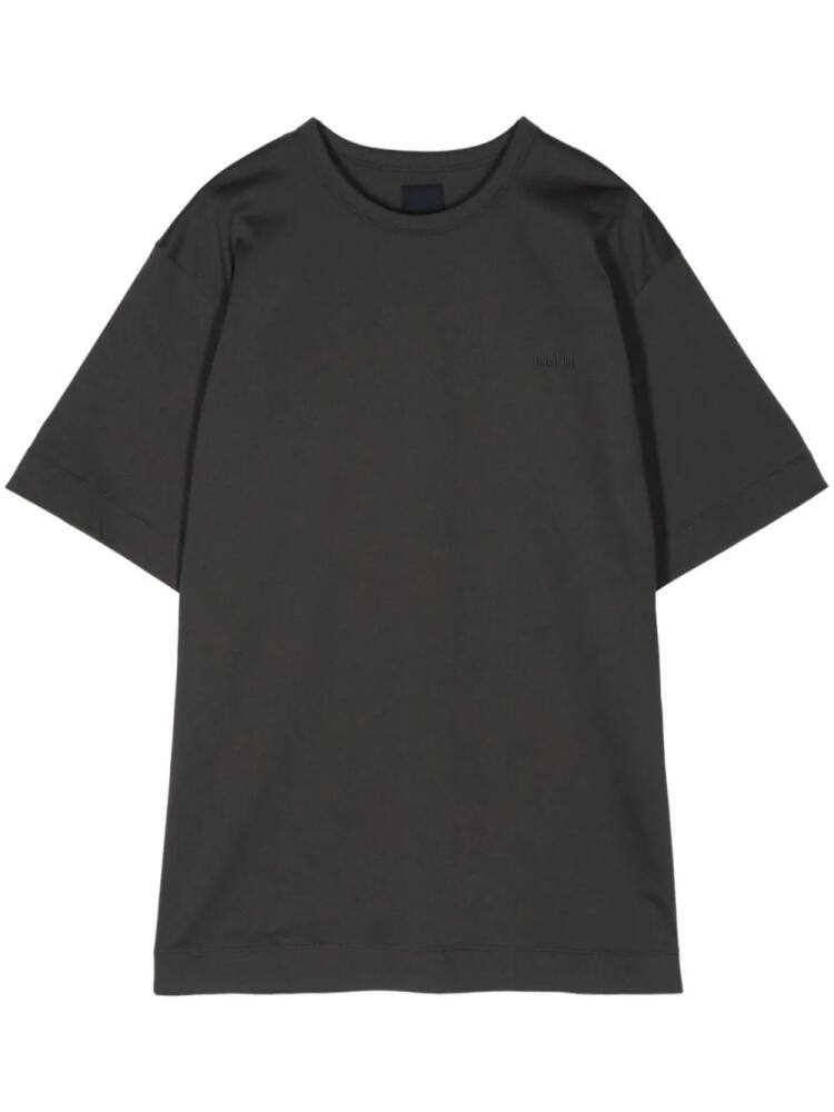 Juun.J logo-appliqué cotton T-shirt - Grey Cover