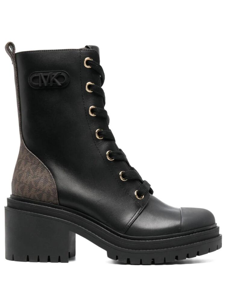 Michael Michael Kors Hanley 75mm leather combat boots - Black Cover