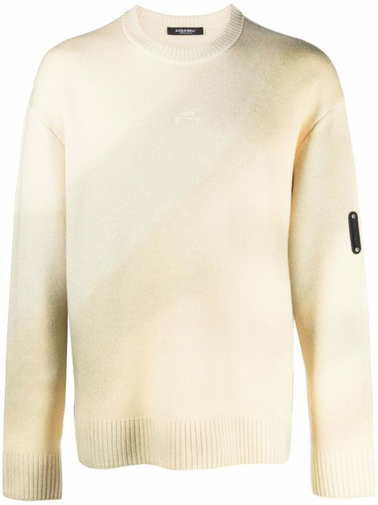 A-COLD-WALL* gradient-effect wool jumper - Yellow Cover