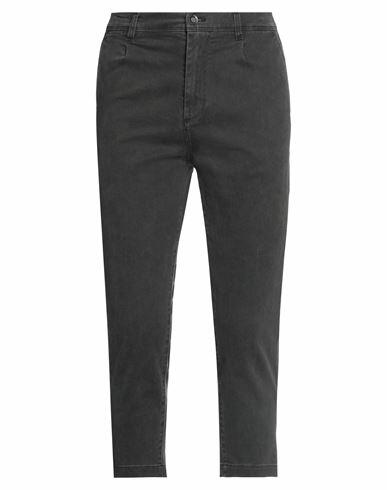 Officina 36 Man Pants Steel grey Cotton, Elastane Cover