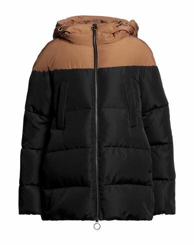 Eleventy Woman Puffer Black Polyester Cover