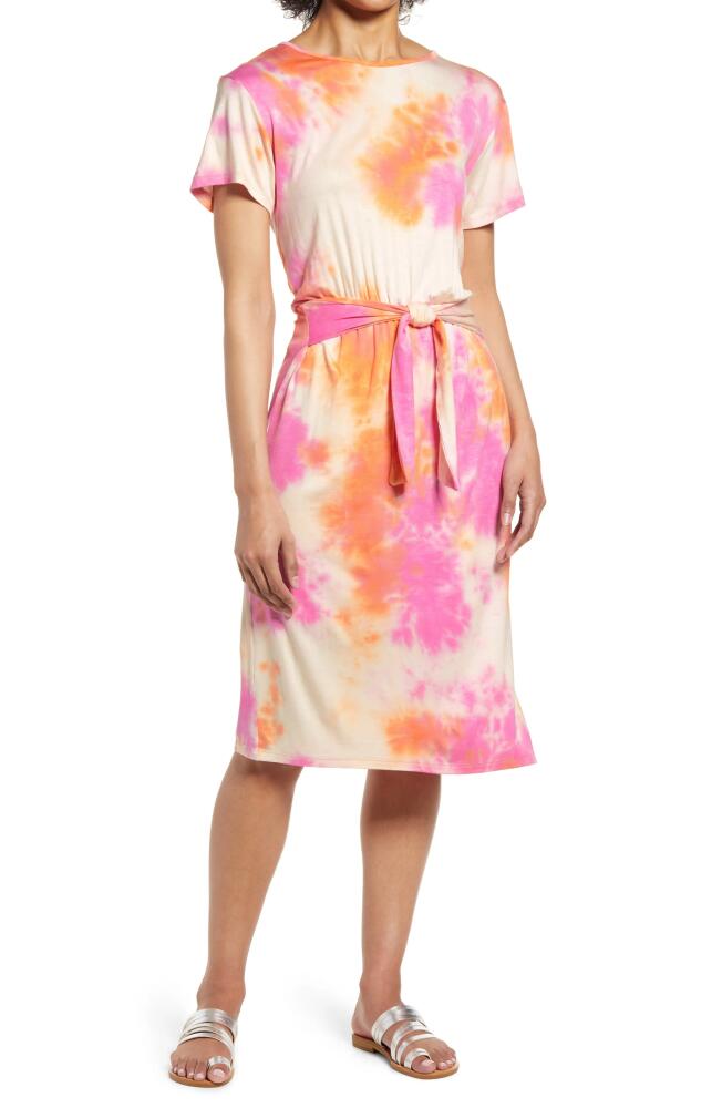 Fraiche by J Tie Dye Midi Dress in Multi Cover