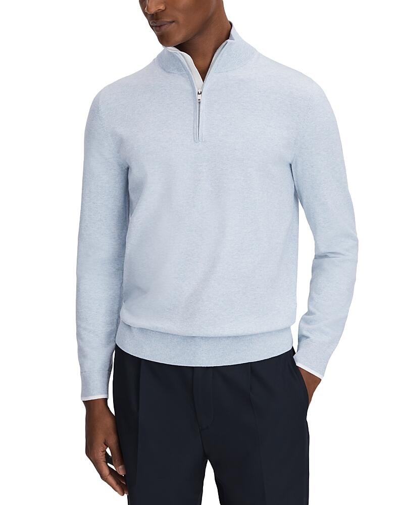 Reiss Swinley Regular Fit Half Zip Funnel Neck Sweater Cover