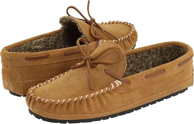 Minnetonka Casey Slipper (Cinnamon Suede) Men's Moccasin Shoes Cover