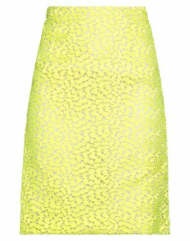 Giambattista Valli Woman Mini skirt Yellow Polyester, Silk Cover