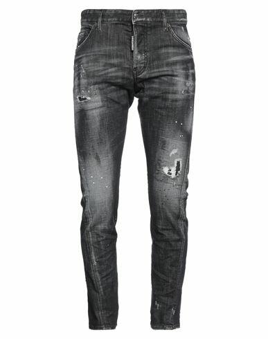 Dsquared2 Man Jeans Black Cotton, Elastane Cover