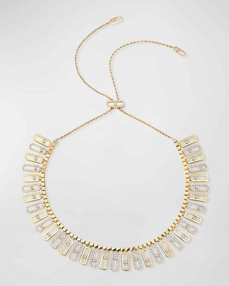 Messika Move Icon Necklace in 18K Yellow Gold Cover