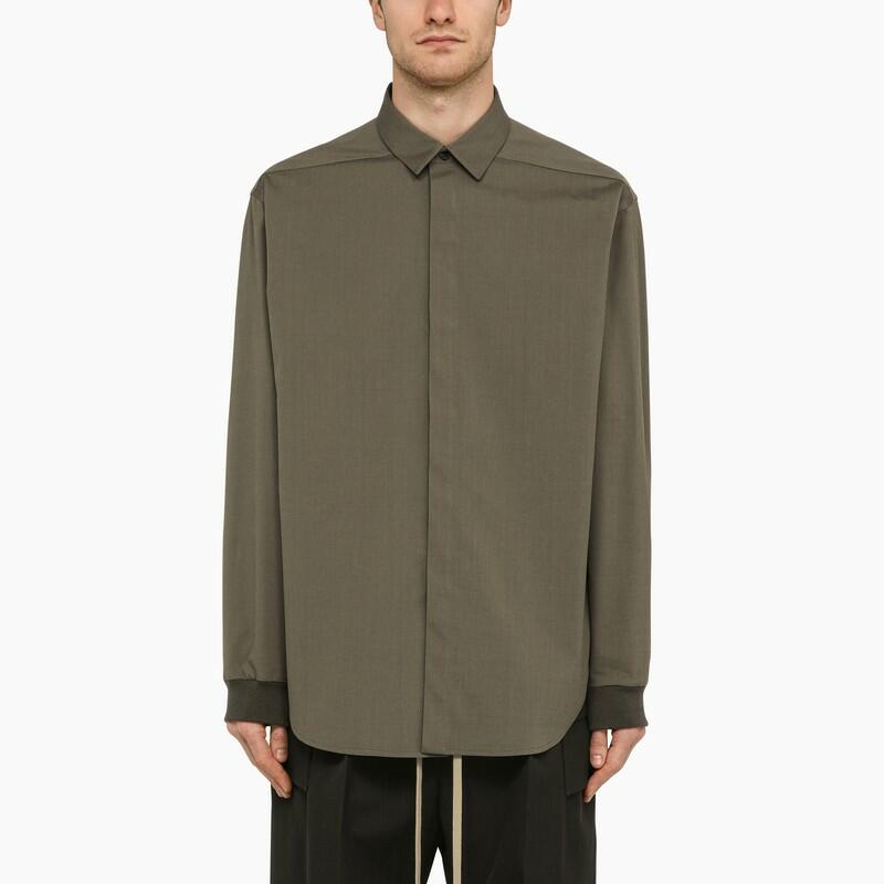 Fear of God Cotton and wool oxford shirt Olive Cover