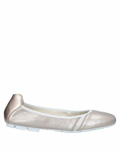 Hogan Woman Ballet flats Platinum Soft Leather, Textile fibers Cover