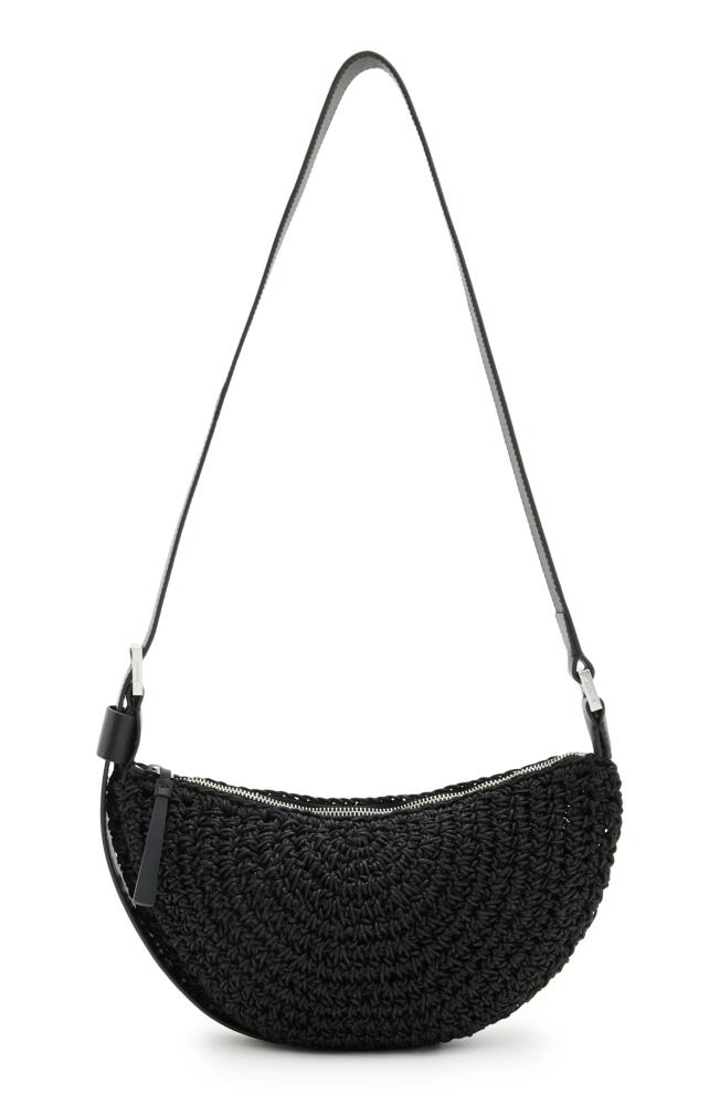 AllSaints Half Moon Knot Crossbody Bag in Black Cover