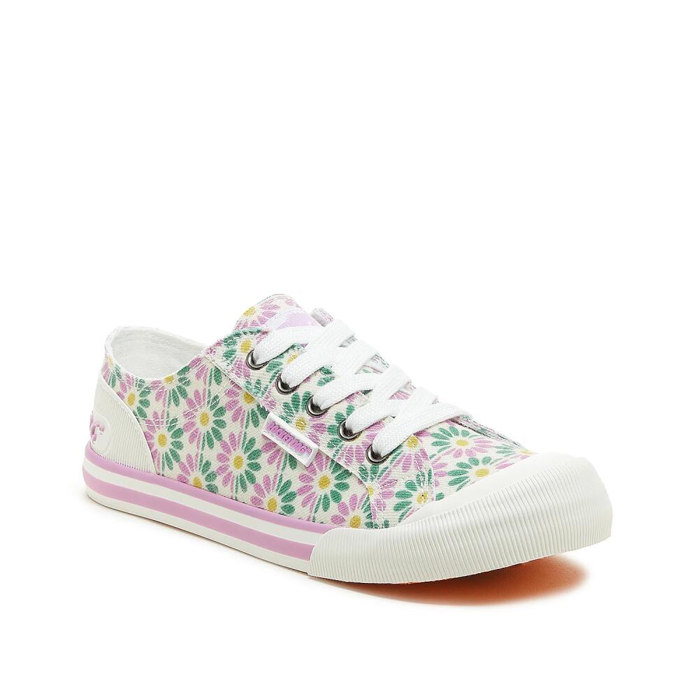 Rocket Dog Jazzin Sneaker | Women's | White/Multicolor Floral Print Cover