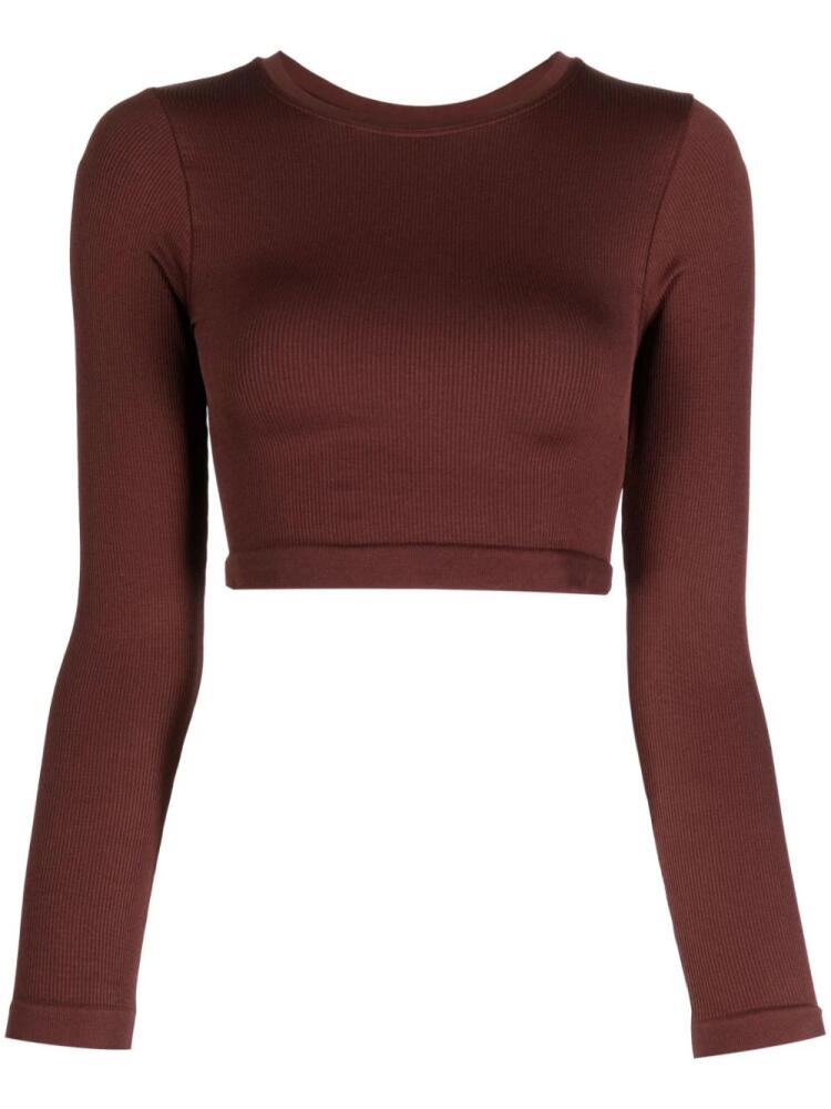 PRISM² Evoke cropped top - Brown Cover