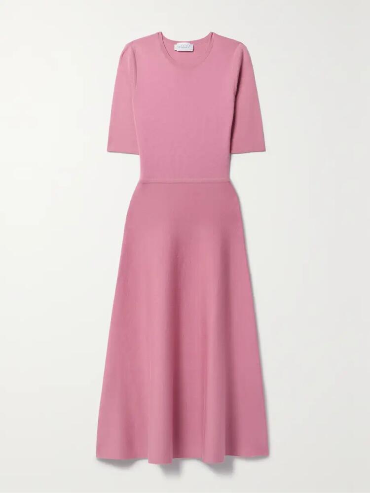 Gabriela Hearst - Seymore Cashmere And Silk-blend Midi Dress - Pink Cover