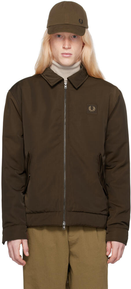 Fred Perry Brown Zip Through Jacket Cover