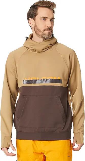 Volcom Snow Hydro Riding Hoodie (Dark Khaki) Men's Clothing Cover