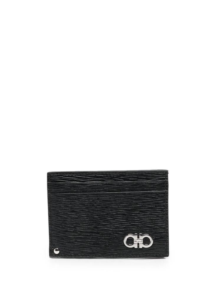 Ferragamo Gancini-embellished cardholder - Black Cover